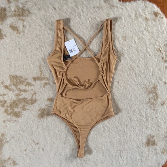 Forever 21 Ribbed knit lace-back bodysuit - Picture 2 of 5